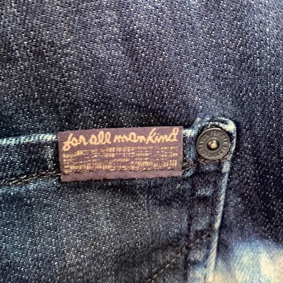 7 for all Mankind Men’s Tie Dye Bootcut Brett Denim Jeans W-863 Size 32 x 34 - Picture 8 of 11